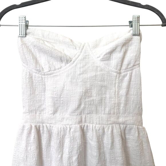 AURA Sleeveless Babydoll Mini Dress White NWT Small - Picture 4 of 6